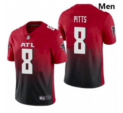 Men Atlanta Falcons #8 Kyle Pitts Red 2021 Draft Jersey Men Atlanta Falcons #8 Kyle Pitts Red 2021 Draft Jersey