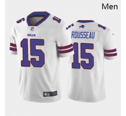 Men Buffalo Bills #15 Gregory Rousseau White Blue 2021 Draft Jersey Men Buffalo Bills #15 Gregory Rousseau White Blue 2021 Draft Jersey