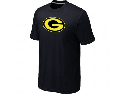 Men Green Bay Packers Neon Logo Charcoal Black T-shirt Men Green Bay Packers Neon Logo Charcoal Black T-shirt