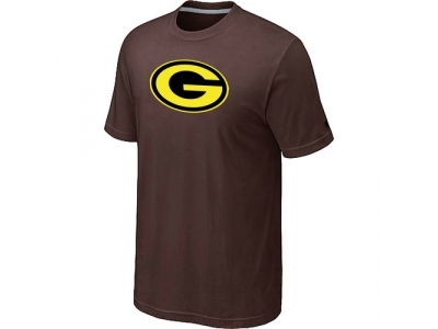 Men Green Bay Packers Neon Logo Charcoal Brown T-shirt Men Green Bay Packers Neon Logo Charcoal Brown T-shirt