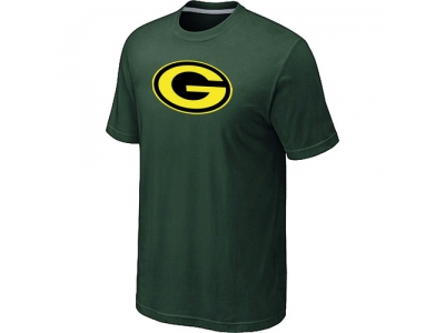 Men Green Bay Packers Neon Logo Charcoal D.Green T-shirt Men Green Bay Packers Neon Logo Charcoal D.Green T-shirt