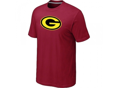 Men Green Bay Packers Neon Logo Charcoal Red T-shirt Men Green Bay Packers Neon Logo Charcoal Red T-shirt