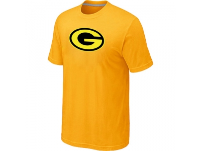 Men Green Bay Packers Neon Logo Charcoal Yellow T-shirt Men Green Bay Packers Neon Logo Charcoal Yellow T-shirt