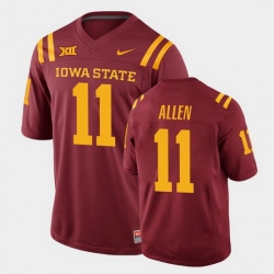 Men Iowa State Cyclones #11 Chase Allen College Football Cardinal Replica Jersey Men Iowa State Cyclones #11 Chase Allen College Football Cardinal Replica Jersey