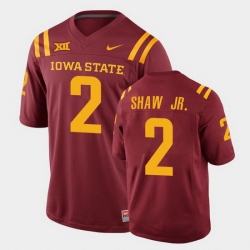 Men Iowa State Cyclones #2 Sean Shaw Jr. College Football Cardinal Replica Jersey Men Iowa State Cyclones #2 Sean Shaw Jr. College Football Cardinal Replica Jersey