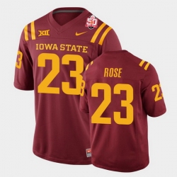 Men Iowa State Cyclones #23 Mike Rose 2021 Fiesta Bowl Cardinal College Football Jersey Men Iowa State Cyclones #23 Mike Rose 2021 Fiesta Bowl Cardinal College Football Jersey