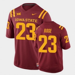 Men Iowa State Cyclones #23 Mike Rose College Football Cardinal Replica Jersey Men Iowa State Cyclones #23 Mike Rose College Football Cardinal Replica Jersey