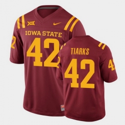 Men Iowa State Cyclones #42 Jack Tiarks College Football Cardinal Replica Jersey Men Iowa State Cyclones #42 Jack Tiarks College Football Cardinal Replica Jersey