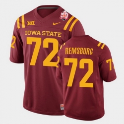 Men Iowa State Cyclones #72 Jake Remsburg 2021 Fiesta Bowl Cardinal College Football Jersey Men Iowa State Cyclones #72 Jake Remsburg 2021 Fiesta Bowl Cardinal College Football Jersey