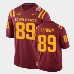 Men Iowa State Cyclones #89 Dylan Soehner 2021 Fiesta Bowl Cardinal College Football Jersey Men Iowa State Cyclones #89 Dylan Soehner 2021 Fiesta Bowl Cardinal College Football Jersey