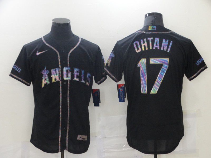 Men Los Angeles Angels 17 Ohtani Black Colorful Edition Elite 2021 Nike MLB Jersey Men Los Angeles Angels 17 Ohtani Black Colorful Edition Elite 2021 Nike MLB Jersey