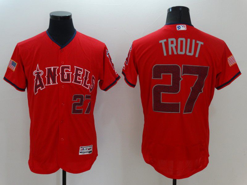 Men Los Angeles Angels 27 Trout Red Elite 2021 MLB Jersey Men Los Angeles Angels 27 Trout Red Elite 2021 MLB Jersey