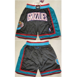 Men Memphis Grizzlies Black Shorts Run Small Men Memphis Grizzlies Black Shorts Run Small