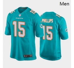 Men Miami Dolphins #15 Jaelan Phillips Aqua 2021 Draft Jersey Men Miami Dolphins #15 Jaelan Phillips Aqua 2021 Draft Jersey