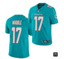 Men Miami Dolphins #17 Jaylen Waddle Aqua 2021 Vapor Untouchable Limited Stitched NFL Jersey Men Miami Dolphins #17 Jaylen Waddle Aqua 2021 Vapor Untouchable Limited Stitched NFL Jersey