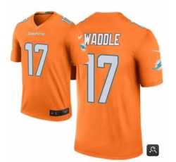 Men Miami Dolphins #17 Jaylen Waddle Orange 2021 Vapor Untouchable Limited Stitched NFL Jersey Men Miami Dolphins #17 Jaylen Waddle Orange 2021 Vapor Untouchable Limited Stitched NFL Jersey