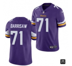 Men Minnesota Vikings #71 Christian Darrisaw Purple 2021 Vapor Untouchable Limited Stitched NFL Jersey Men Minnesota Vikings #71 Christian Darrisaw Purple 2021 Vapor Untouchable Limited Stitched NFL Jersey