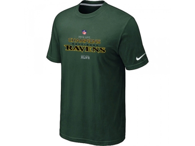 Men NEW Baltimore Ravens 2012 AFC Conference Champions Trophy Collection Long D.Green T-Shirt