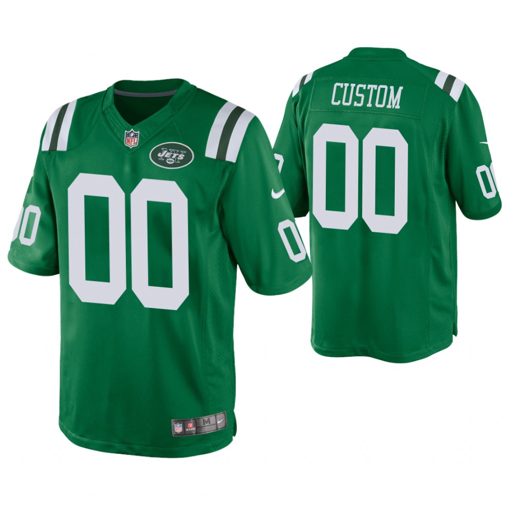 Men New York Jets Custom Green Color Rush Legend Jersey Men New York Jets Custom Green Color Rush Legend Jersey