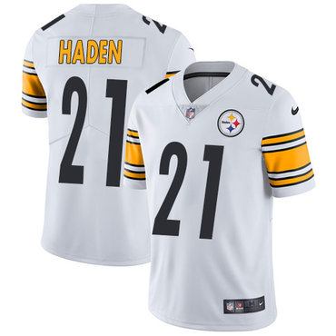 Men Nike Pittsburgh Steelers #21 Joe Haden White Vapor Untouchable Limited Player NFL Jersey Men Nike Pittsburgh Steelers #21 Joe Haden White Vapor Untouchable Limited Player NFL Jersey