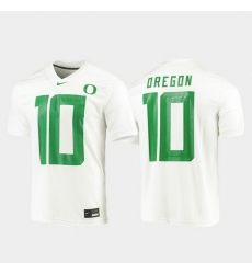 Men Oregon Ducks 10 White Game Jersey Men Oregon Ducks 10 White Game Jersey