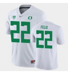 Men Oregon Ducks Darrian Felix Game White College Football Jersey Men Oregon Ducks Darrian Felix Game White College Football Jersey