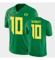 Men Oregon Ducks Justin Herbert College Football Green Game Jersey Men Oregon Ducks Justin Herbert College Football Green Game Jersey