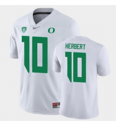 Men Oregon Ducks Justin Herbert Game White College Football Jersey Men Oregon Ducks Justin Herbert Game White College Football Jersey
