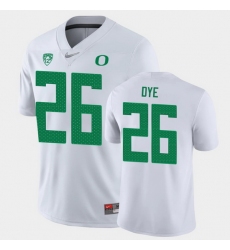 Men Oregon Ducks Travis Dye Game White College Football Jersey Men Oregon Ducks Travis Dye Game White College Football Jersey