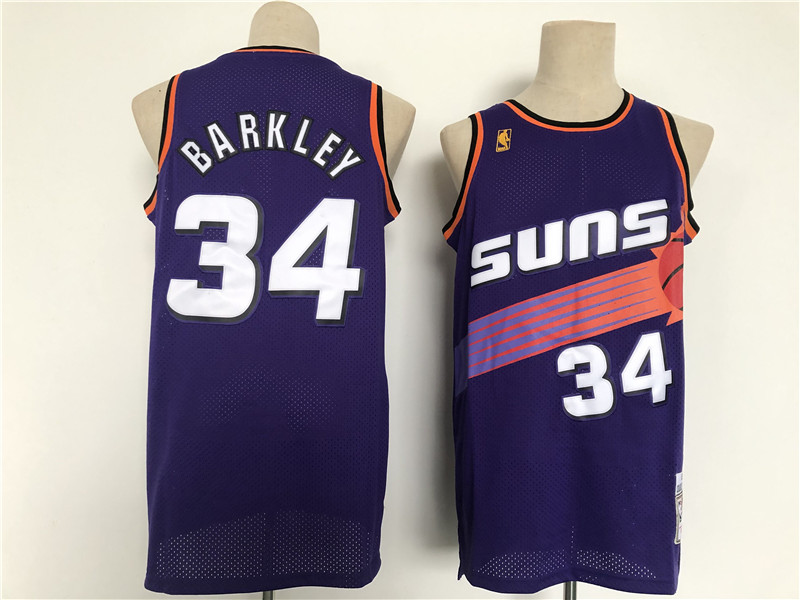 Men Phoenix Suns 34 Barkley Purple Throwback 2021 NBA Jersey Men Phoenix Suns 34 Barkley Purple Throwback 2021 NBA Jersey