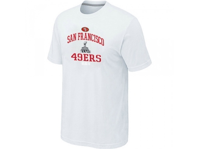 Men San Francisco 49ers Super Bowl XLVII Heart & Soul White T-Shirt