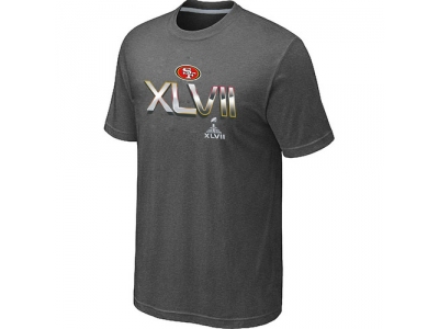 Men San Francisco 49ers Super Bowl XLVII On Our Way D.Grey T-Shirt