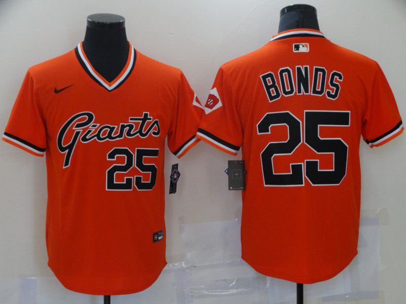 Men San Francisco Giants 25 Bonds Orange Game Nike 2021 MLB Jersey Men San Francisco Giants 25 Bonds Orange Game Nike 2021 MLB Jersey