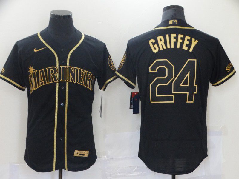 Men Seattle Mariners 24 Griffey Black Elite Nike 2021 MLB Jerseys Men Seattle Mariners 24 Griffey Black Elite Nike 2021 MLB Jerseys