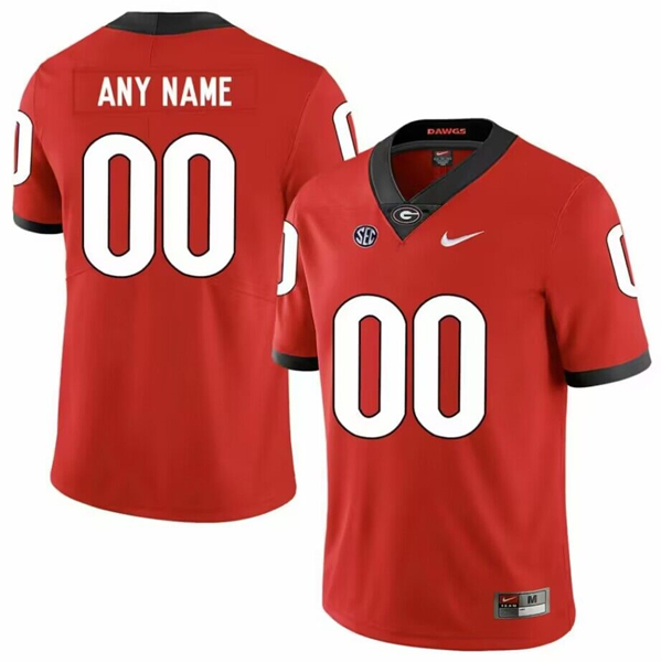 Men’s Georgia Bulldogs ACTIVE PLAYER Custom Red College Football Stitched Jersey Men’s Georgia Bulldogs ACTIVE PLAYER Custom Red College Football Stitched Jersey