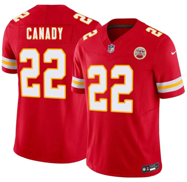 Men’s Kansas City Chiefs #22 Jadon Canady Red 2026 Draft F.U.S.E. Vapor Untouchable Limited Stitched Football Jersey Men’s Kansas City Chiefs #22 Jadon Canady Red 2026 Draft F.U.S.E. Vapor Untouchable Limited Stitched Football Jersey