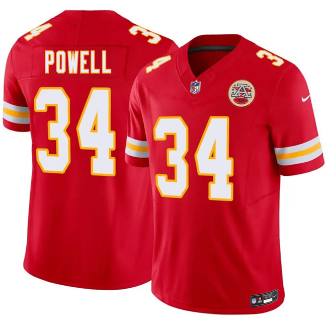 Men’s Kansas City Chiefs #34 ShunDerrick Powell Red 2026 F.U.S.E. Vapor Untouchable Limited Stitched Football Jersey Men’s Kansas City Chiefs #34 ShunDerrick Powell Red 2026 F.U.S.E. Vapor Untouchable Limited Stitched Football Jersey