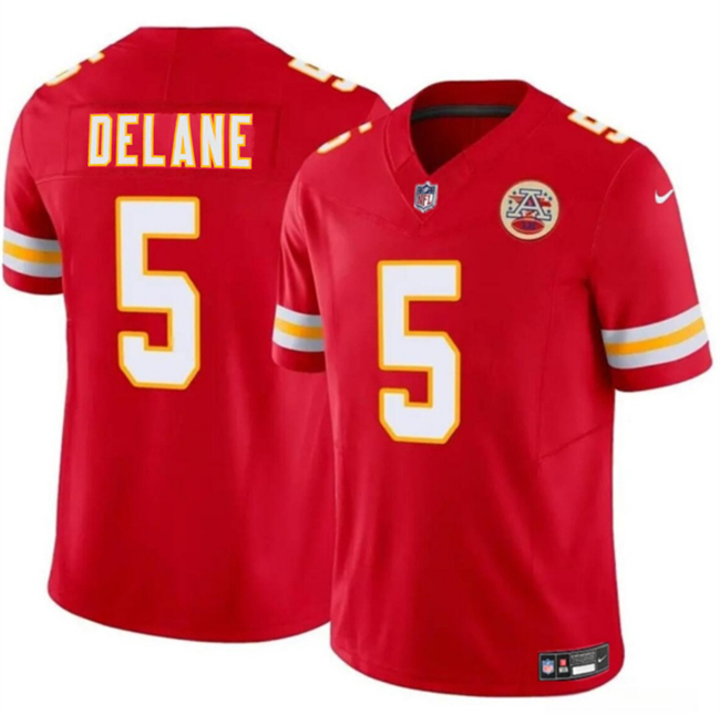 Men’s Kansas City Chiefs #5 Mansoor Delane Red 2026 Draft F.U.S.E. Vapor Untouchable Limited Stitched Football Jersey Men’s Kansas City Chiefs #5 Mansoor Delane Red 2026 Draft F.U.S.E. Vapor Untouchable Limited Stitched Football Jersey