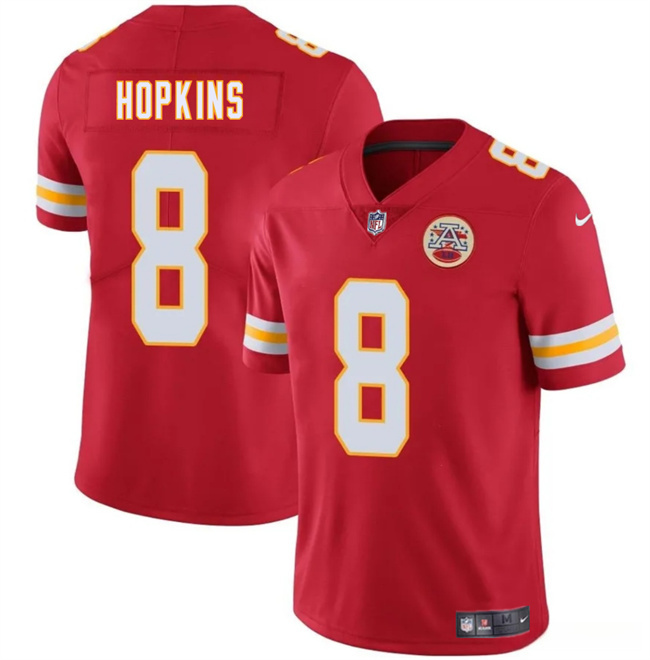 Men’s Kansas City Chiefs #8 DeAndre Hopkins Red Vapor Untouchable Limited Stitched Football Jersey Men’s Kansas City Chiefs #8 DeAndre Hopkins Red Vapor Untouchable Limited Stitched Football Jersey