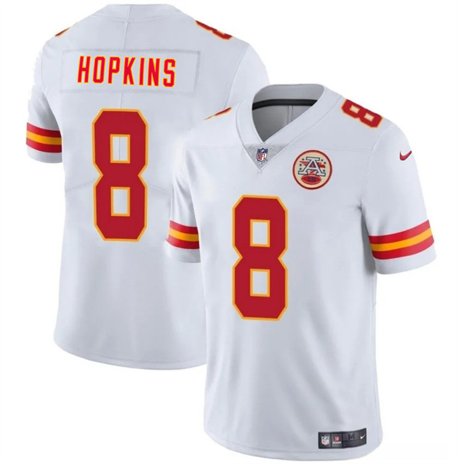 Men’s Kansas City Chiefs #8 DeAndre Hopkins White Vapor Untouchable Limited Stitched Football Jersey Men’s Kansas City Chiefs #8 DeAndre Hopkins White Vapor Untouchable Limited Stitched Football Jersey