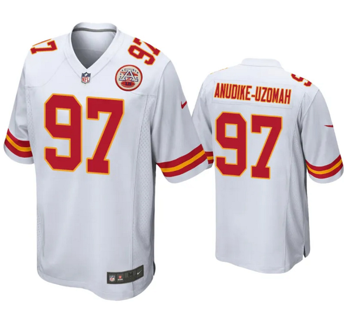 Men’s Kansas City Chiefs #97 Felix Anudike-Uzomah White Limited Stitched Football Game Jersey Men’s Kansas City Chiefs #97 Felix Anudike-Uzomah White Limited Stitched Football Game Jersey