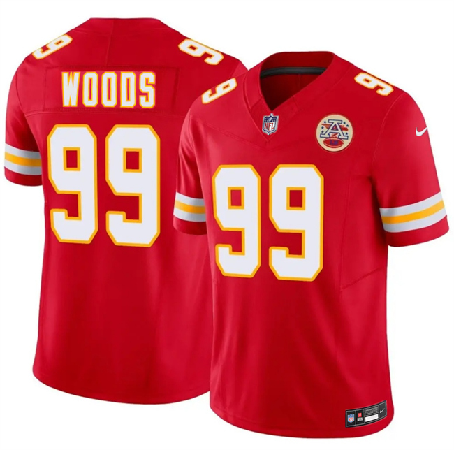 Men’s Kansas City Chiefs #99 Peter Woods Red 2026 Draft F.U.S.E. Vapor Untouchable Limited Stitched Football Jersey Men’s Kansas City Chiefs #99 Peter Woods Red 2026 Draft F.U.S.E. Vapor Untouchable Limited Stitched Football Jersey
