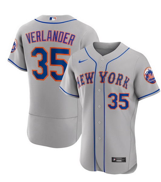Men’s Mets #35 VERLANOER Grey Cool Base Stitched Baseball Jersey Men’s Mets #35 VERLANOER Grey Cool Base Stitched Baseball Jersey