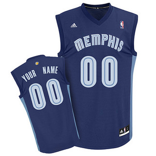 Mens Memphis Grizzlies Custom dk blue Jersey Mens Memphis Grizzlies Custom dk blue Jersey