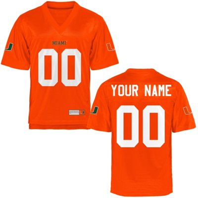 Mens Miami Hurricanes Personalized Football Name & Number Jersey - 2015 Orange Mens Miami Hurricanes Personalized Football Name & Number Jersey - 2015 Orange