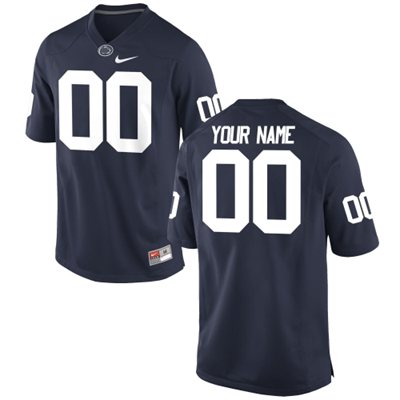 Mens Penn State Nittany Lions Custom Replica Football Jersey - 2015 Navy Blue Mens Penn State Nittany Lions Custom Replica Football Jersey - 2015 Navy Blue