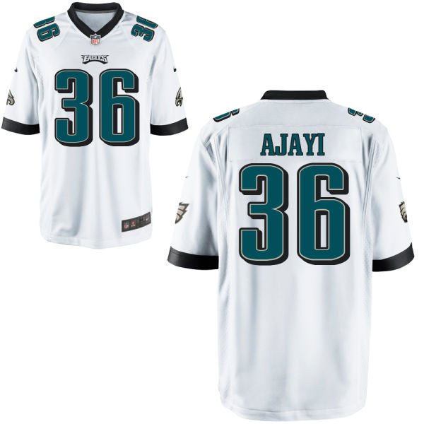 Mens Philadelphia Eagles #36 Jay Ajayi Nike White Jersey