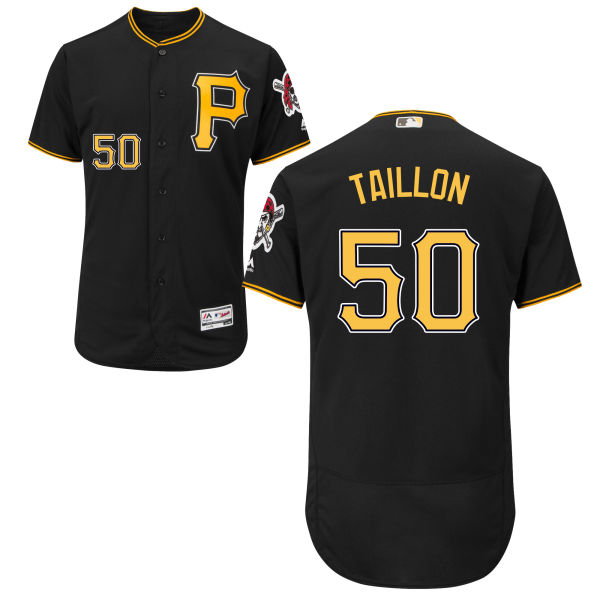 Mens Pittsburgh Pirates #50 Jameson Taillon Alternate Black Authentic Baseball Flexbase Jersey