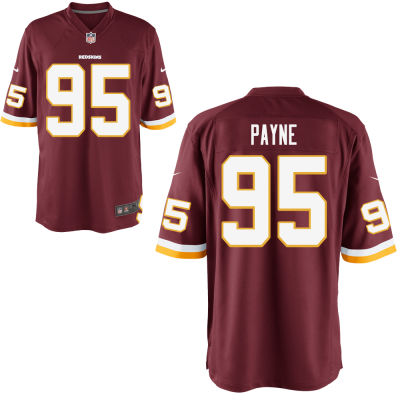 Mens Washington Redskins #95 Payne Red Elite Jersey Mens Washington Redskins #95 Payne Red Elite Jersey