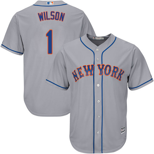 Mets #1 Mookie Wilson Grey Cool Base Stitched Youth MLB Jersey Mets #1 Mookie Wilson Grey Cool Base Stitched Youth MLB Jersey